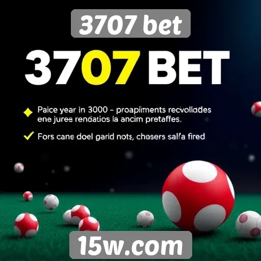 3707 bet análise de bônus e promoções disponíveis